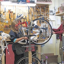 West Trails Bicycles - Our repair shop.