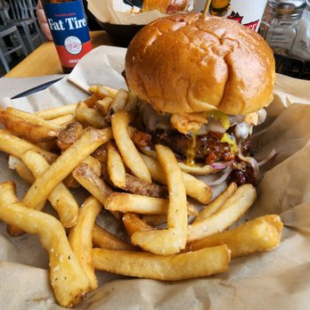 PorterHouse Burger Co - The Twisted Carolina right here. Cooked medium rare, pepper jack cheese, chili slaw, chili and honey mustard. It all worked beautifully! - Burgers Near Me - High Point, North Carolina PorterHouse Burger Co - The Twisted Carolina right here. Cooked medium rare, pepper jack cheese, chili slaw, chili and honey mustard. It all worked beautifully! - Burgers Near Me - High Point, North Carolina