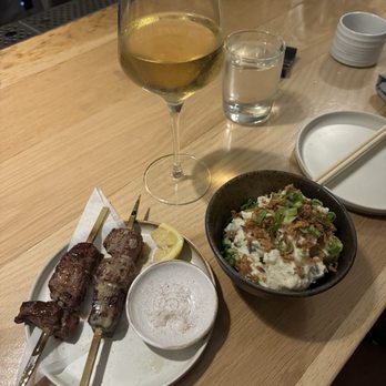 Enso - Dry-Aged Beef Skewers & Japanese Potato Salad - Southern Near Me - Louisville, Kentucky
