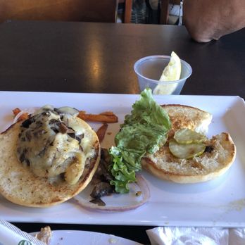 Ruby Tuesday Moanalua - The disassembled mushroom Swiss burger that was slapped back together. - American Near Me - Honolulu, Hawaii Ruby Tuesday Moanalua - The disassembled mushroom Swiss burger that was slapped back together. - American Near Me - Honolulu, Hawaii