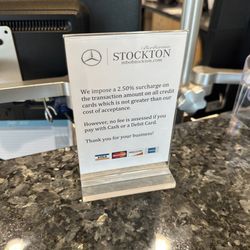 Mercedes-Benz of Stockton - Illegal display of surcharge