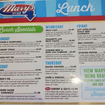Mary's Kitchen - Daily Specials - Breakfast & Brunch Near Me - Virginia Beach, Virginia
