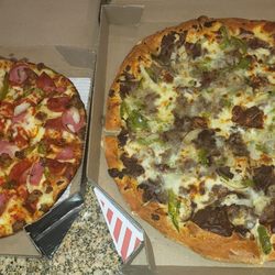 Domino's Pizza - So disappointed with Front Royal pizza bought same pizzas today from a different Domino's. Look at how these pizzas are supposed to look.