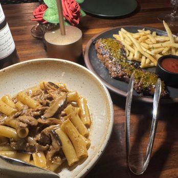 ASA - Los Gatos - Mushroom pasta and Argentinian steak - New American Near Me - Los Gatos, California ASA - Los Gatos - Mushroom pasta and Argentinian steak - New American Near Me - Los Gatos, California