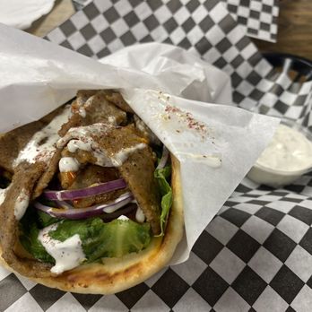 Falafel Flame - Gyro Wrap Soooooooooo goooooooood - Mediterranean Near Me - Concord, California