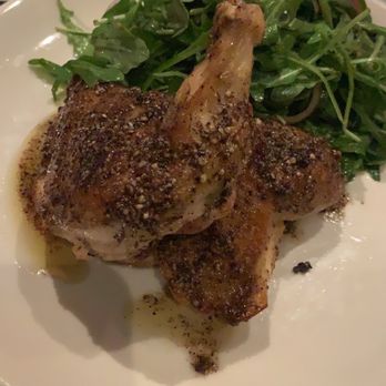 Lupa - Sasso Chicken alla Diavola with Arugula, Red Onion & Pepper Oil - Italian Near Me - New York, New York Lupa - Sasso Chicken alla Diavola with Arugula, Red Onion & Pepper Oil - Italian Near Me - New York, New York