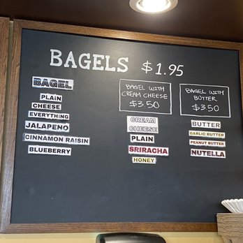 Kakaako Cafe - Bagel menu and choices - Coffee & Tea Near Me - Honolulu, Hawaii