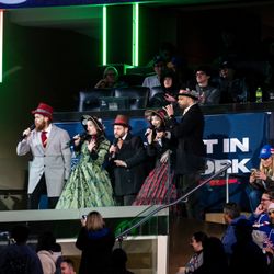 The Tinseltone Carolers - The Tinseltones singing at MSG for the Rangers game
