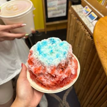 Uncle's Shave Ice - Strawberries & Cream - Shaved Ice Near Me - Koloa, Hawaii Uncle's Shave Ice - Strawberries & Cream - Shaved Ice Near Me - Koloa, Hawaii