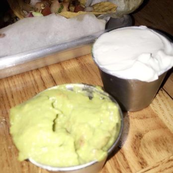Lost & Found - Guac & sour cream. Also came with salsa. - New American Near Me - Shelton, Connecticut Lost & Found - Guac & sour cream. Also came with salsa. - New American Near Me - Shelton, Connecticut