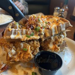 Stacked Chicken & Waffles