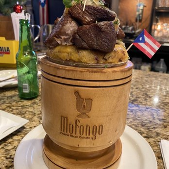 Mofongo - Mofongo with carne frito - Puerto Rican Near Me - Miami, Florida Mofongo - Mofongo with carne frito - Puerto Rican Near Me - Miami, Florida