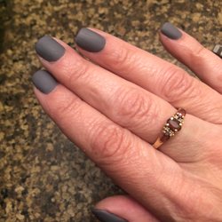 Beautiful grey gel with matte finish. So many compliments!