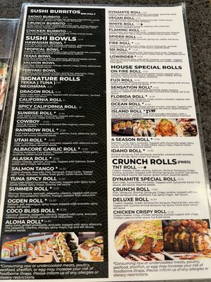 Menu photo 5 Crunch West Valley City, UT