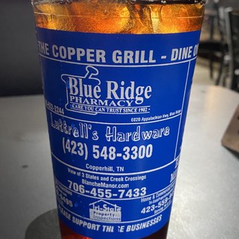 The Copper Grill - Sweet tea! Cute Glass! - American Near Me - Copperhill, Tennessee The Copper Grill - Sweet tea! Cute Glass! - American Near Me - Copperhill, Tennessee