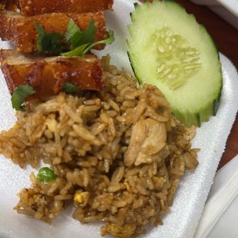 Thum Thum ToGo - Chicken fried rice and pork belly - Thai Near Me - Fresno, California