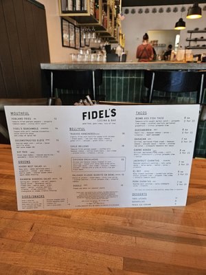 Menu photo 2 Fidel’s Cocina & Bar Palisade, CO Menu photo 2 Fidel’s Cocina & Bar Palisade, CO