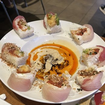 Sushi On Fire - 3 company roll :P - Sushi Bars Near Me - Long Beach, California