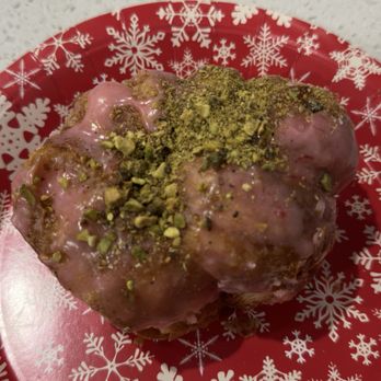 Parlor Doughnuts - Raspberry and pistachios - Donuts Near Me - Houston, Texas Parlor Doughnuts - Raspberry and pistachios - Donuts Near Me - Houston, Texas
