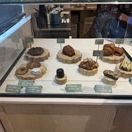Pastry menu display Pastry menu display