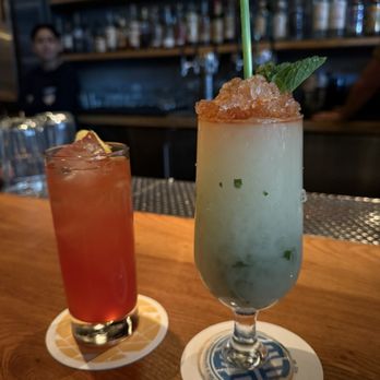 ABV - 8.24.2025 horchata colada (eh) and strawberry highball - Cocktail Bars Near Me - San Francisco, California ABV - 8.24.2025 horchata colada (eh) and strawberry highball - Cocktail Bars Near Me - San Francisco, California
