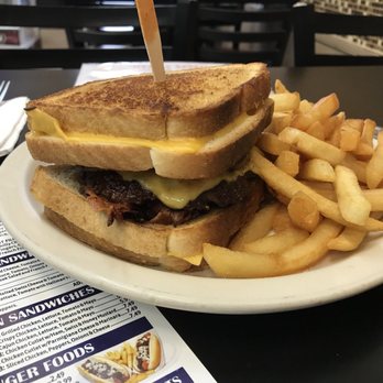 Sunshine Grill - Grill cheese's was perfectly cooked but the burger was overcooked. Fries were really crunchy/greasy(which I grossly liked a lot) - Breakfast & Brunch Near Me - Edison, New Jersey Sunshine Grill - Grill cheese's was perfectly cooked but the burger was overcooked. Fries were really crunchy/greasy(which I grossly liked a lot) - Breakfast & Brunch Near Me - Edison, New Jersey