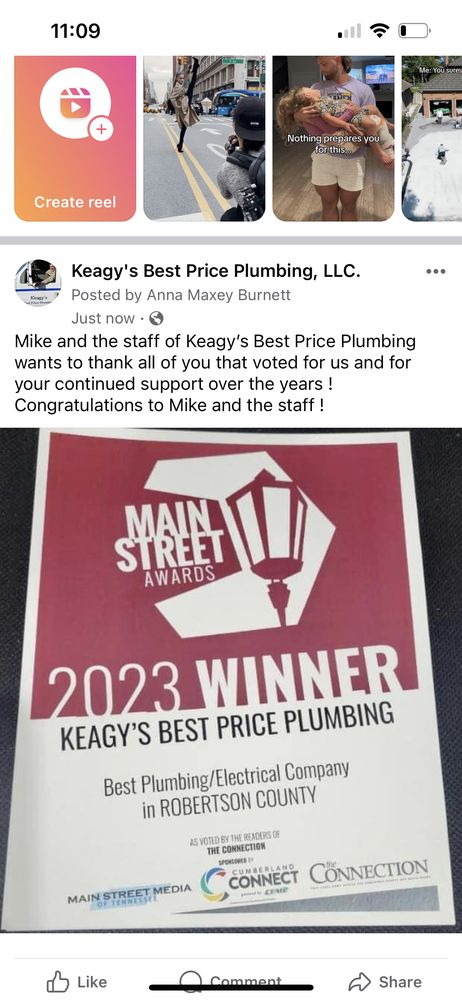Slide of Keagy's Best Price Plumbing