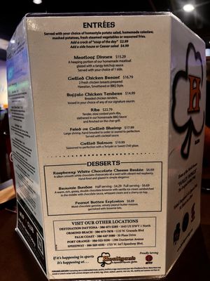 Menu photo 2 Houligans Ormond Beach, FL