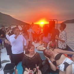 Sensation Catamaran - Sunset in the Catamaran