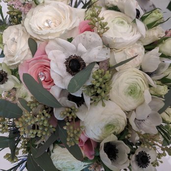 Tommy Flowers 2 - Actual wedding bouquet - 1 day later. Please note the rhinestones that Karen added to my roses! - Florists Near Me - Syosset, New York Tommy Flowers 2 - Actual wedding bouquet - 1 day later. Please note the rhinestones that Karen added to my roses! - Florists Near Me - Syosset, New York