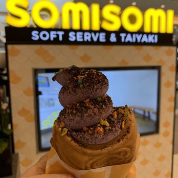 Somisomi - Ah-boong filled with ube ice cream. Fruity pebbles and Oreo sprinkles on top. I'm coming back for more!! - Desserts Near Me - Torrance, California Somisomi - Ah-boong filled with ube ice cream. Fruity pebbles and Oreo sprinkles on top. I'm coming back for more!! - Desserts Near Me - Torrance, California