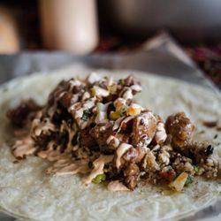 FiyahNesian Cuisine - Chicken burrito