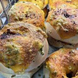 Signature Bagel & Deli Food Truck - Jalapeño cheese bagel
