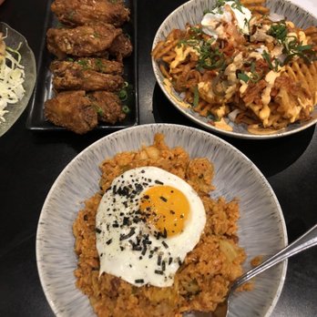 DB Grill - Garlic Soy Wings, Kimchee Fried Rice, and Kimchee Fries - New American Near Me - Kapolei, Hawaii