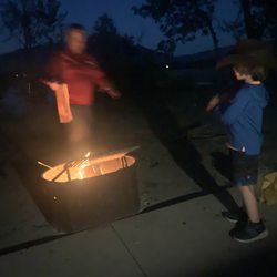 Anderson Cove Campground - Fire pit.
