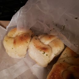 The garlic knots are delicious The garlic knots are delicious