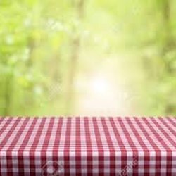An empty table to represent my food