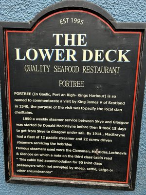 Menu photo 1 Lower Deck Portree, HLD Menu photo 1 Lower Deck Portree, HLD