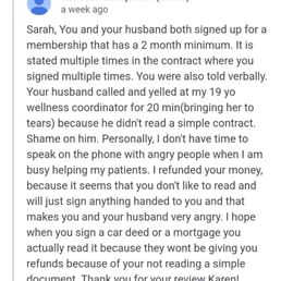 Google review owner response.