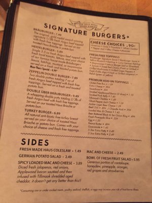 Menu photo 5 Brauburgers Forest, VA