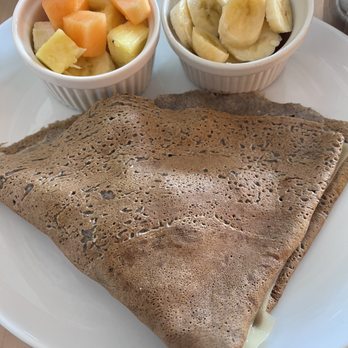 La Crepe Bistro - Morning Crepe: eggs Turkey sausage & Swiss. Delicious!! - French Near Me - Miami, Florida La Crepe Bistro - Morning Crepe: eggs Turkey sausage & Swiss. Delicious!! - French Near Me - Miami, Florida