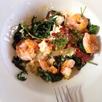 The Backyard - Shrimp & Grits with Shriracha aioli - YUM! - New American Near Me - Milton, Delaware