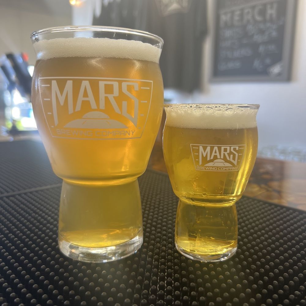 Mars Brewing - two glasses of beer on a table - Breweries Near Me - Rancho Cucamonga, California Mars Brewing - two glasses of beer on a table - Breweries Near Me - Rancho Cucamonga, California