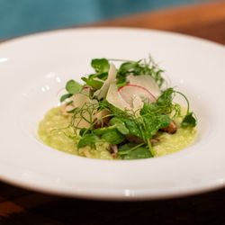 Mission Bistro - Crab + Pea Risotto