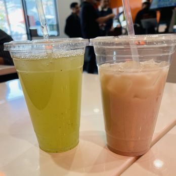 Tacos Y Que - Cucumber Lime and Horchata agua frescas. - Tacos Near Me - Whittier, California
