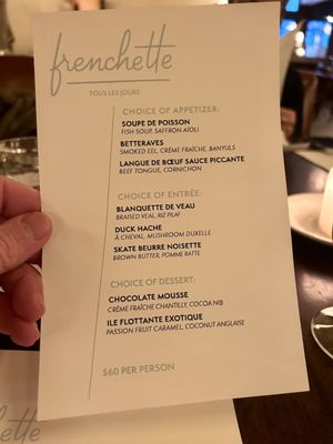Menu photo 2 Frenchette New York, NY