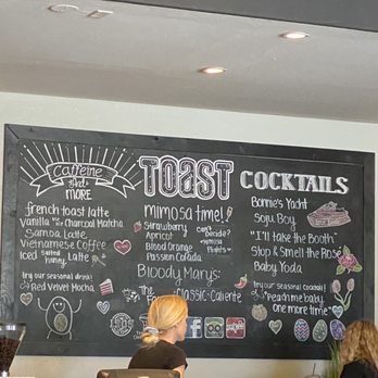 Toast - Drink menu, they also have beer on tap. - Breakfast & Brunch Near Me - Temecula, California Toast - Drink menu, they also have beer on tap. - Breakfast & Brunch Near Me - Temecula, California