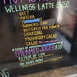 Cosmic Juice - Menu