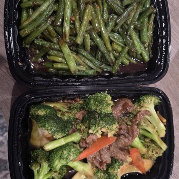 Min's Dumpling - To Go Order - E11. Fried String Beans, E10. Broccoli Beef - Chinese Near Me - Mission Viejo, California