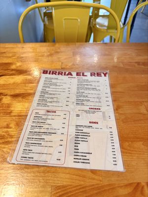 Menu photo 1 Birria El Rey San Diego, CA